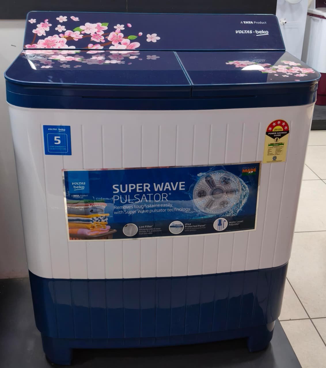 Voltas Beko WTT80DBLG- 8 Kg Semi-Automatic Washing Machine